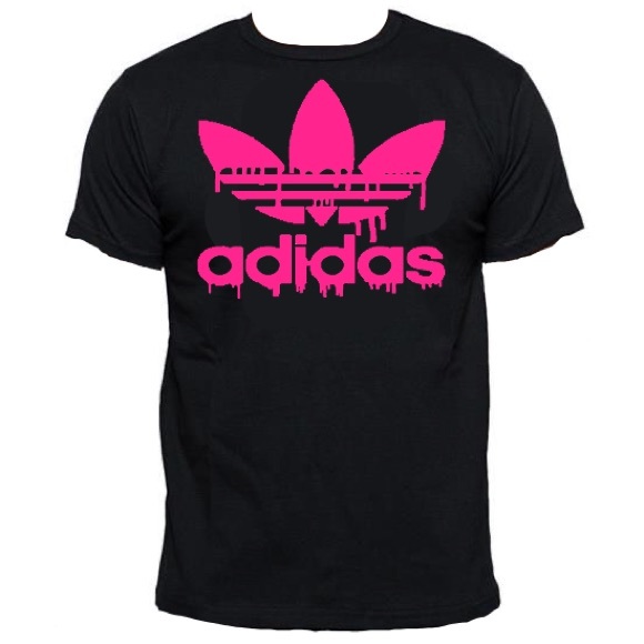 hot pink adidas shirt